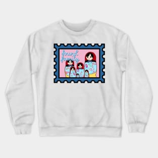 Found Family Postage Stamp Crewneck Sweatshirt